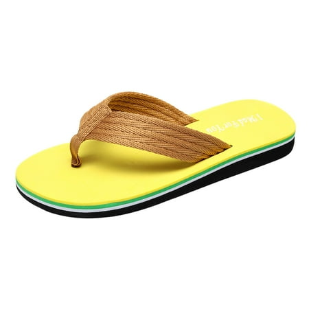 

Bnwani Shoes Men s Summer Beach Breathable Shoes Sandals Home Slipper Flip-Flops Flat Shoes