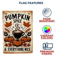 thumbnail image 5 of America Forever Pumpkin Spice Fall House Flag, 28x40 inch Double Sided, Decorative Happy Pumpkin Spice Season Welcome Autumn Yard Flags for Outdoor Patio Lawn Party Decorations, 5 of 5