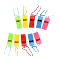 thumbnail image 3 of Miangastore 24Pcs Plastic Whistles Colorful Cheering Refueling Whistles Referee Whistles Kids Toy Sporting Goods (Random Color)(with Rope), 3 of 8