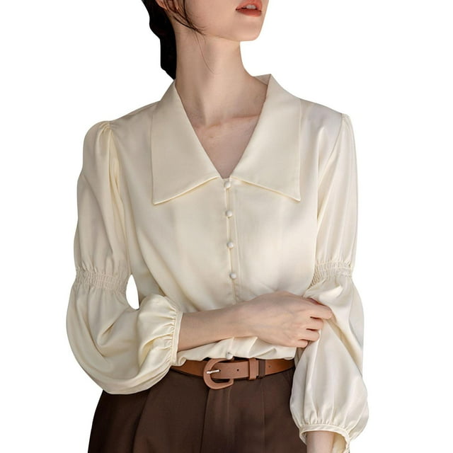 Vêtements pour Femmes Tuniques à Manches Longues pour Femmes Manches Longues Femmes Chemise à Rayures à Manches Longues Femmes Manches Longues pour Femmes Chandails à Col Rond Femmes