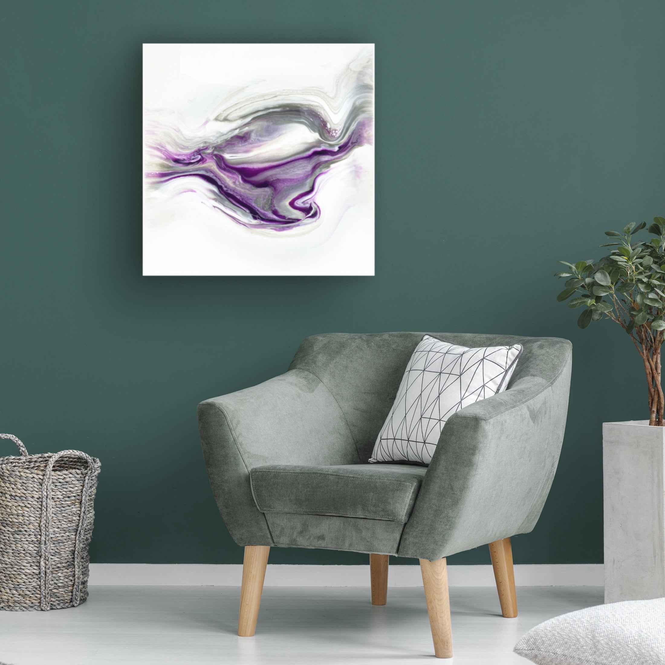 Trademark Fine Art Alyson Storms Purple Granite Canvas Wall Art