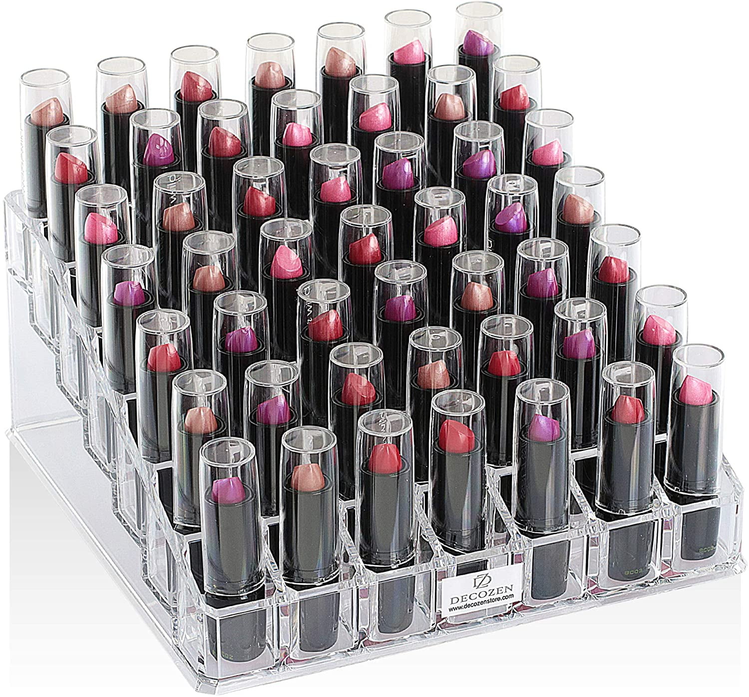 Decozen Makeup Organizer Storage Lipstick Holder Organizer 49 Slot for