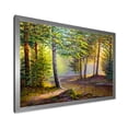 thumbnail image 2 of Designart 'Sunrise Glow Through The Awakening Fir Forest' Traditional Framed Art Print, 2 of 4