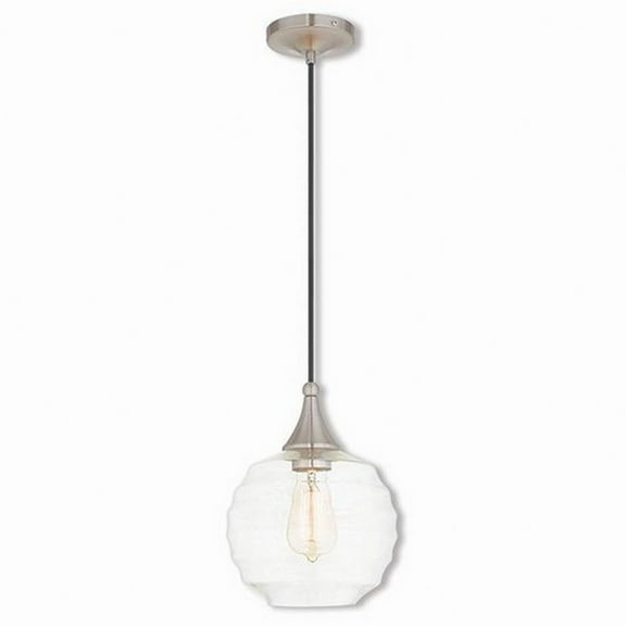 1 Light Mini Pendant in Coastal Style 8.75 inches Wide By 12.5 inches High Bailey Street Home 218-Bel-4432598