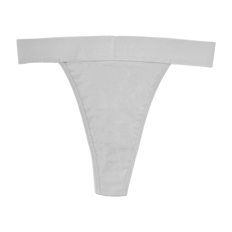TOWED22 Womens Underwear Cotton Cute Low Rise Bikini Rib Cheeky Panties  V-shaped waistband Hipste(Grey,L)