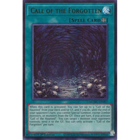YuGiOh Maze of Muertos Ultra Rare Call of the Forgotten MZMU-EN007