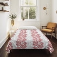 thumbnail image 4 of Red Gray Botanical Small Tapestry for Bedroom Wall Hanging Tapestry,Pastoral Spring Summer Leaf Aesthetics Ceiling Backdrop Tapestries Poster Blanket Wall Decor for Teens Room Living Room 23" x 28", 4 of 8