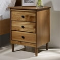 thumbnail image 4 of Pemberly Row 3 Drawer Nightstand in Caramel, 4 of 4