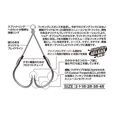 カツイチ(KATSUICHI)デコイ DJ-88 ツインパイク 4/0