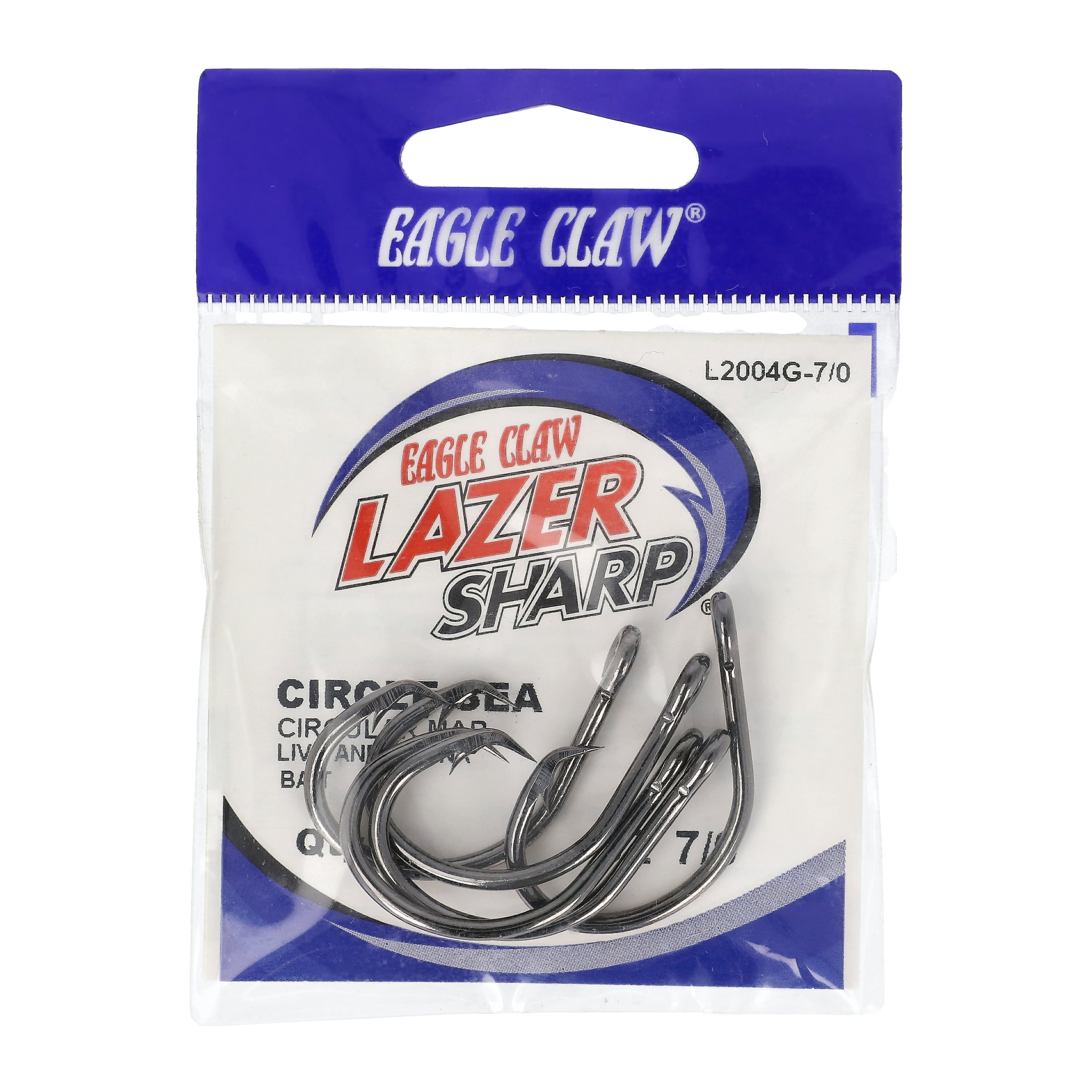 Lazer Sharp L2004GH-7/0 Circle Hook Black Nickle 5ct Size 7/0