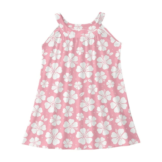 Robe d'Été Sans Manches pour Filles, Imprimé Graphique, Couverture de Plage pour Enfant, Taille 11-12T