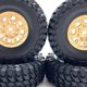 thumbnail image 4 of Vogacara RCGOFFLOW llantas de rueda neumático RC pieza de coche resistente al desgaste llantas de rueda Rc neumático para 1/24 Axial SCX24 Kits de construcción modelo Dorado, 4 of 6