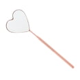 thumbnail image 1 of Unique Bargains 1 Pc Espejo de Pestañas con Patrón de Corazón de Acero Inoxidable Rosa Claro, 1 of 5