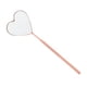 thumbnail image 1 of Unique Bargains 1 Pc Espejo de Pestañas con Patrón de Corazón de Acero Inoxidable Rosa Claro, 1 of 5