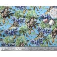 thumbnail image 3 of Soimoi Silk Fabric Rabbit,Lilac & Pansy Floral Print Sewing Fabric Yard 42 Inch Wide, 3 of 3