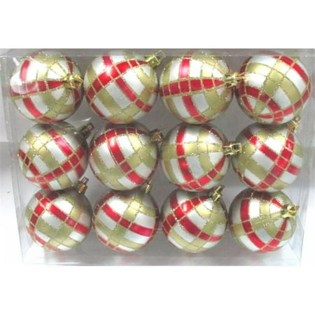 Queens Of Christmas Wl Orn 12pk Pld Rg Silver Ball Ornament With Red Queens Of Christmas Wl Orn 12pk Pld Rg Silver Ball Ornament With
