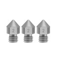 thumbnail image 1 of Labymos 3D Printer Parts 3pcs TC4 Titanium Alloy Nozzles 0.2/0.3/0.4/0.5mm Optional M6 Thread MK8, 1 of 8