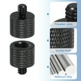 thumbnail image 3 of Adaptador de tornillo de trípode Uxcell 3/8" hembra a 1/4" macho, conectores de tuerca de trípode, tornillo de montaje de cámara, convertidor de doble cabeza de cámara, 3 of 7