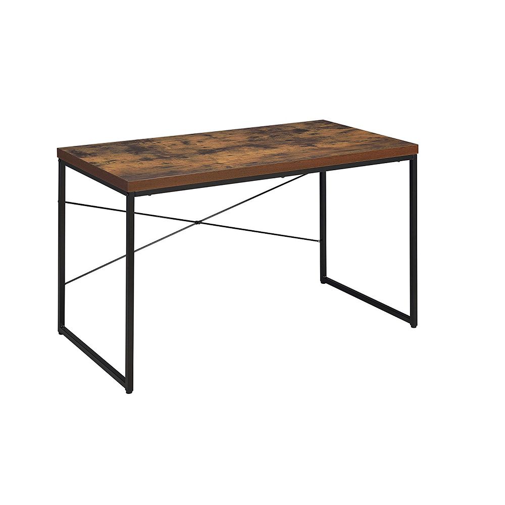 black desk wood top