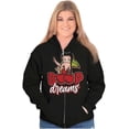 thumbnail image 3 of Betty Boop Cartoon Cherry Dreams Zip Hoodie Sweatshirt Women Brisco Brands X, 3 of 5