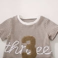 thumbnail image 5 of Toddler Baby Boy Clothes Summer Outfits 3nd Birthday Funny Embroidery Short Sleeve Shirt Shorts Cute Birthday Clothes 2-3 Years, 5 of 6
