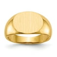 thumbnail image 1 of 14K Yellow Gold Ring Band Signet 9.5x12.0mm Open Back, 1 of 5