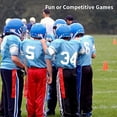 thumbnail image 2 of Cinturón de etiqueta de rugby para partidos de fútbol americano, etiquetas rojas, ayuda de entrenamiento ajustable para jóvenes y adultos, 2 of 6