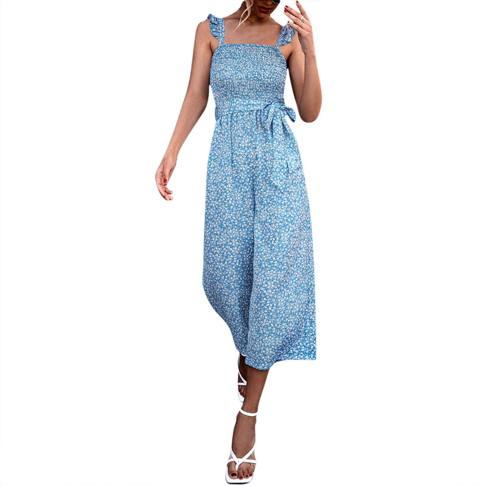 Maternity Bib Overalls Women Fashion Trend Flying Sleeve Belt Broken FFower And Pull Jumpsuit