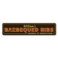 thumbnail image 2 of Barbecued Ribs Novelty Sign, Metal Wall Decor - 4x18 inches, 2 of 4