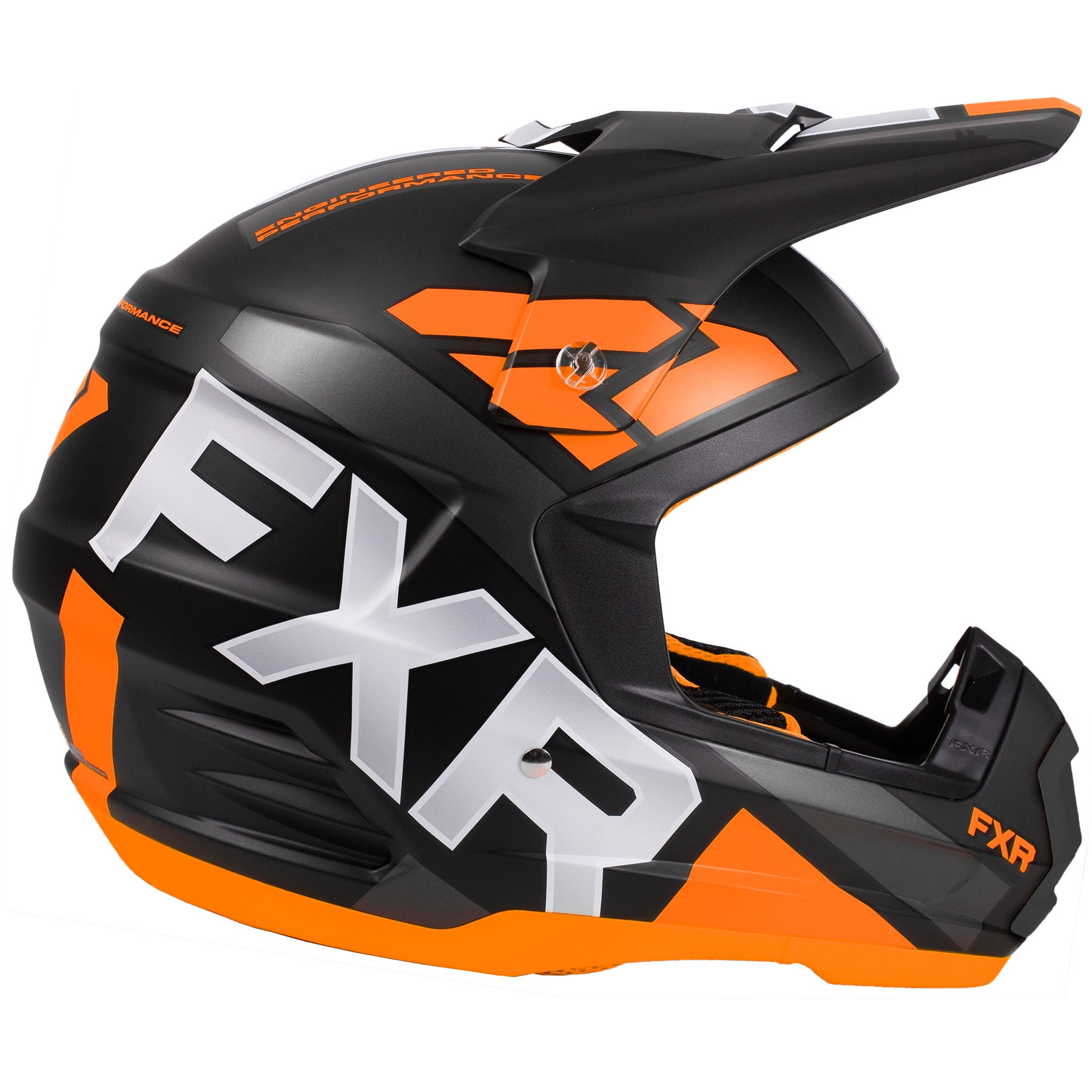 FXR Adult Orange Torque Team Helmet Snowmobile 2020