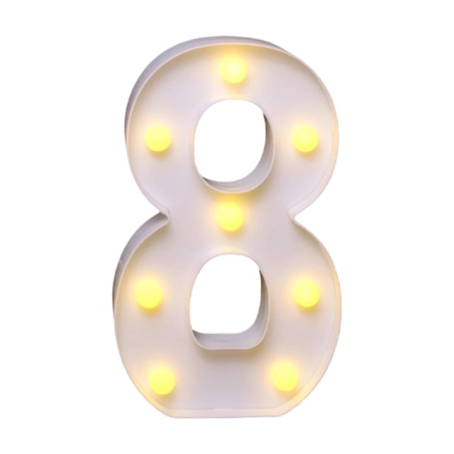 Cartón de espuma iluminado con LED para fiestas de cumpleaños, con luz personalizable para eventos y celebraciones