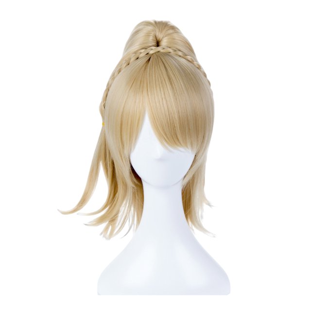 Peluca de cosplay sintética para finales de anime Fantasy Prompto Argentum
