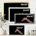 thumbnail image 4 of Designart 'Portrait of A Giraffe On Black Background I' Farmhouse Framed Art Print, 4 of 4