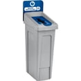thumbnail image 2 of 23 Gallon Recycling Station Bin, Modular Waste Container with Lid Insert, Billboard Sign & Label Kit, Commercial Recycling System, Mixed, 2 of 6