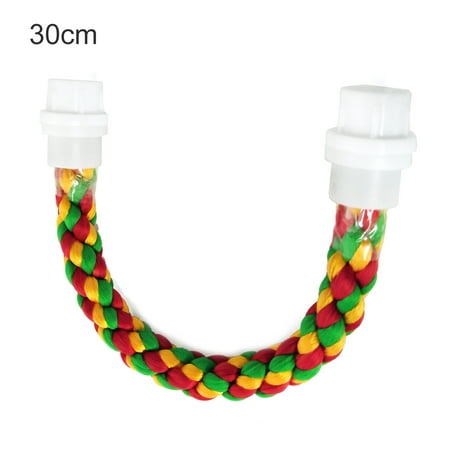 Bird Stand Perch, Cotton Rope Bite Resistant Safe Durable Paw Grinding Climbing Pet Standing Stick Cage Accessories for Parrots Parakeets Cockatiels Lovebirds Sun Conures Caique African Grey