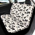 thumbnail image 3 of HUISEFOR 4 Pcs Black Bow Car Seat Cover Full Set Breathable Elastic Soft, Anti Slip, All‑Season Protection, Front and Back Seat Covers Protectors, Fits for Vehicle Cars SUV, 3 of 7