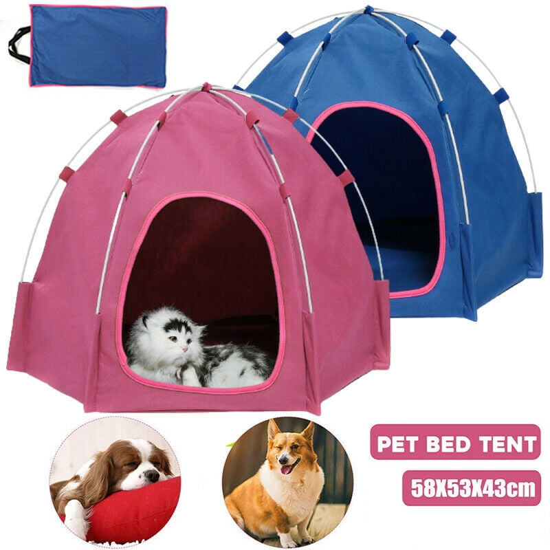 Comfortable Shelter Travel Pet Bed Foldable Portable Outdoor Camping Domed Dog House Perfect Design for Your Dog Cat Rabbit Hillwest Dog Houses Dog Tent 