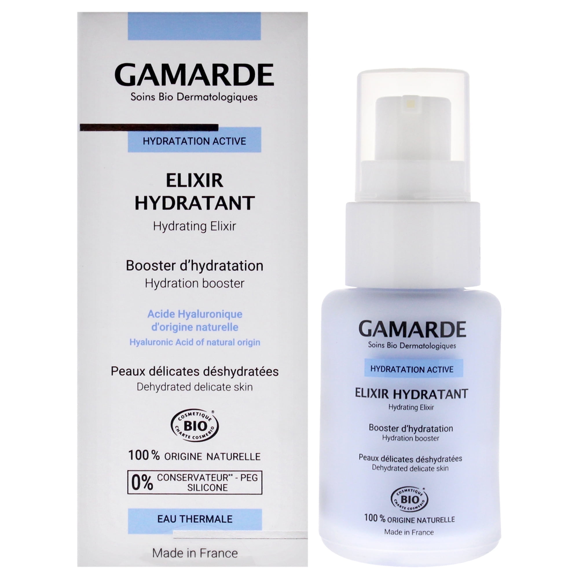 Gamarde Hydrating Elixir, Face Moisturizer Serum, 1.01 oz