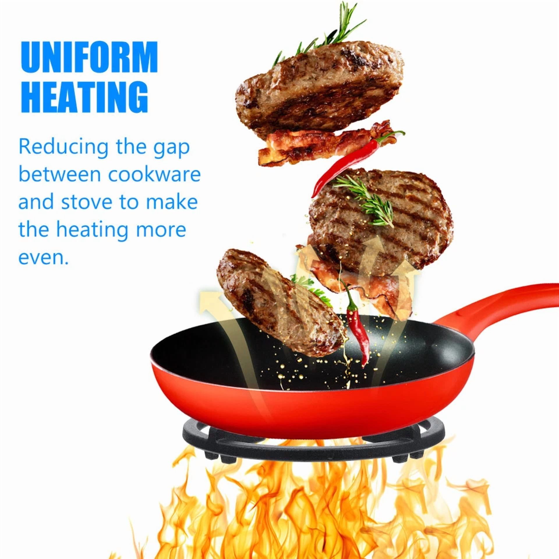 KNACK - Gas Cooktop Pot Rack Pot Holder Non Slip Universal Wok Support Ring Li