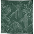 thumbnail image 5 of Green Tropical Leaves Tablecloth, Vintage Spring Plants Exotic Botanical Leaves Flowers Print Table Cloth for Party Picnic Dinner Decor 60x102in, 5 of 6