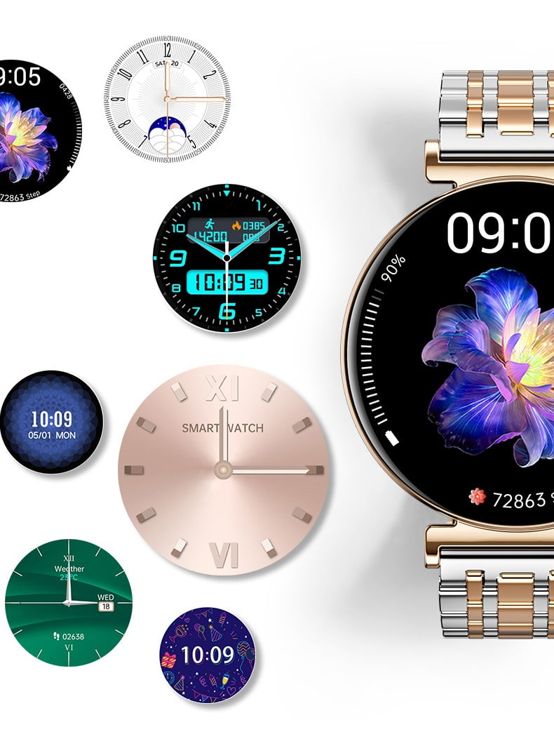 VAYKAL Smart Watch Fitness Tracker for Android and iPhone Multiple Sports Modes Pedometer Timer Stopwatch Make/Answer Calls Message Notifications IP67 Waterproof