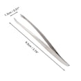 thumbnail image 2 of Unique Bargains 1 Pc Portable Eyebrow Tweezer for Bathroom Travel Hotel Silver Tone Stainless Steel, 2 of 4
