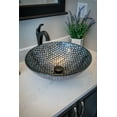 thumbnail image 4 of Silver Dots Glass Vessel Sink, 4 of 8