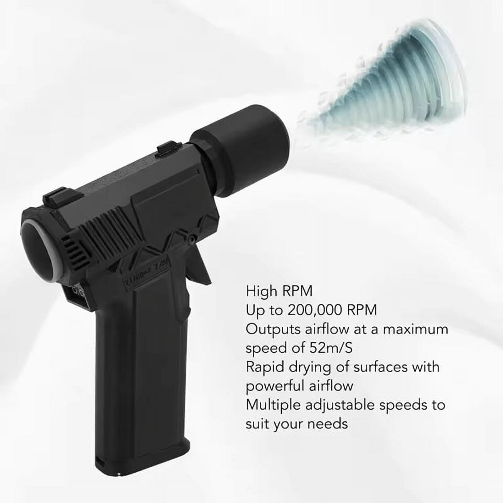 Electric Dust Collector Blowers, Electric Air Duster Multifunctional Efficient 200000RPM Stepless Speed Support Charge