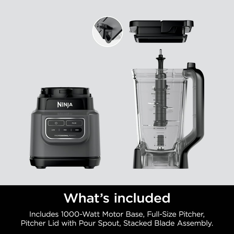 Ninja Classic Blender, 1000 Watts, Low, Medium, High Speeds Ninja Classic Blender, 1000 Watts, Low, Medium, High Speeds