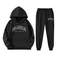 thumbnail image 4 of Afdoent Girls 2 Piece Outfits Girls Long Sleeve Hoodie And Sweatshirt With Letter Printed For Casual Wear And Outdoor Activities 5-6 Years, 4 of 4