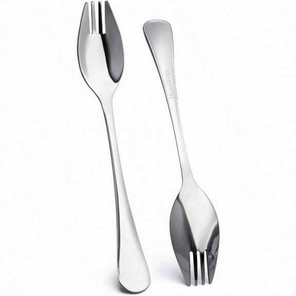 Spork 6Pack Long Handle and Heavy Duty 18/10 Sporks Stainl Steel Sporks Reusable for and Adults and Outdoor Camping by
