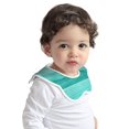 thumbnail image 2 of Hirioo Teal Turquoise for Baby Cotton Petal Bib Drool Bibs for Baby Boy Unisex, 2 of 9