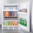 thumbnail image 3 of ADA compliant built-in undercounter refrigerator-freezer for residential use, cycle defrost with deluxe interior, panel-ready door, and white cabinet, 3 of 3