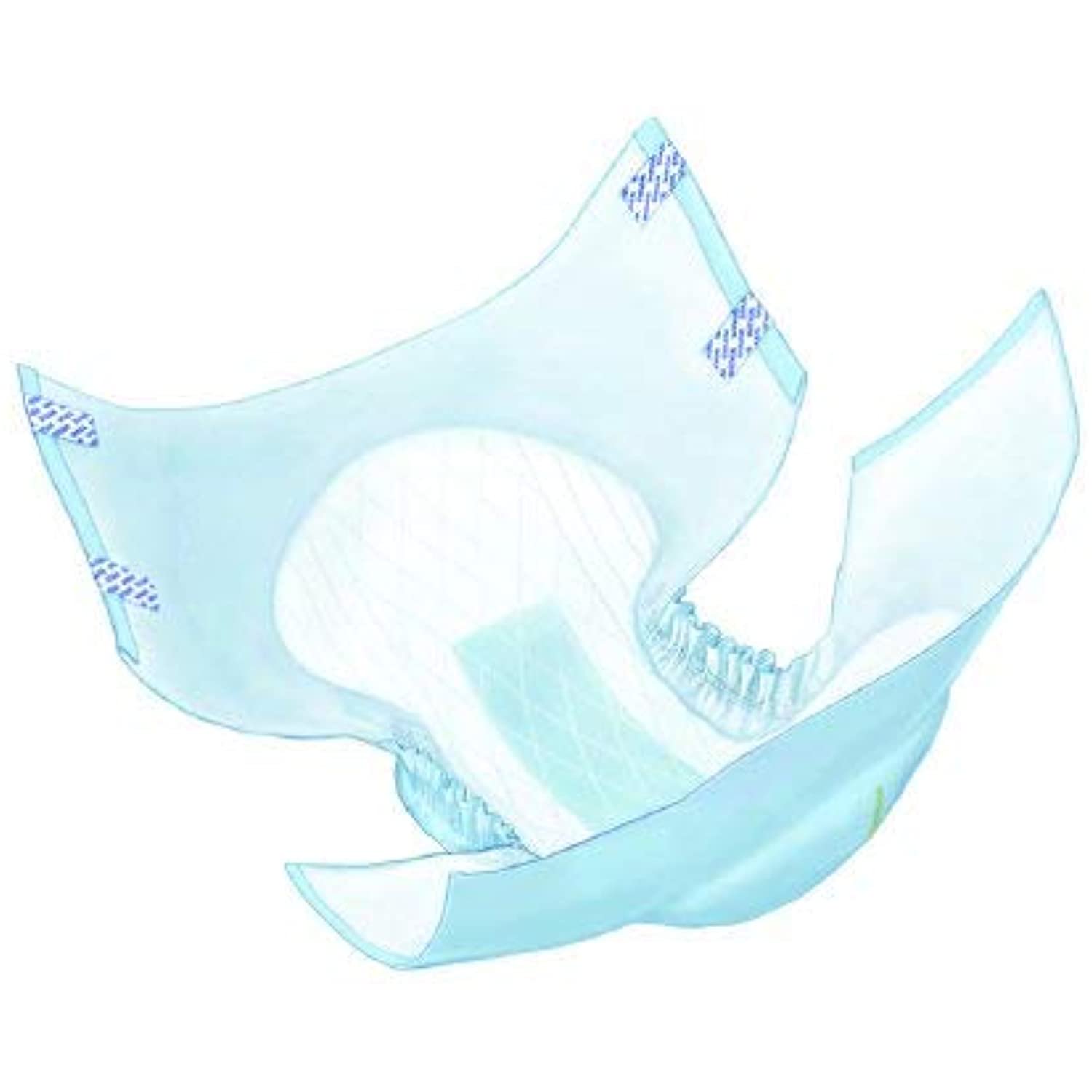 Wings Choice Plus Adult Brief Tab Closure Medium Disposable Heavy Absorbency, 60033 - Pack of 12